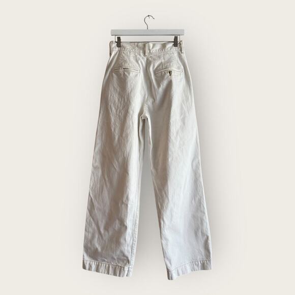 Goldsign | Wide Leg Pleated Trouser Jeans | White | Size 29 - Picture 3 of 14